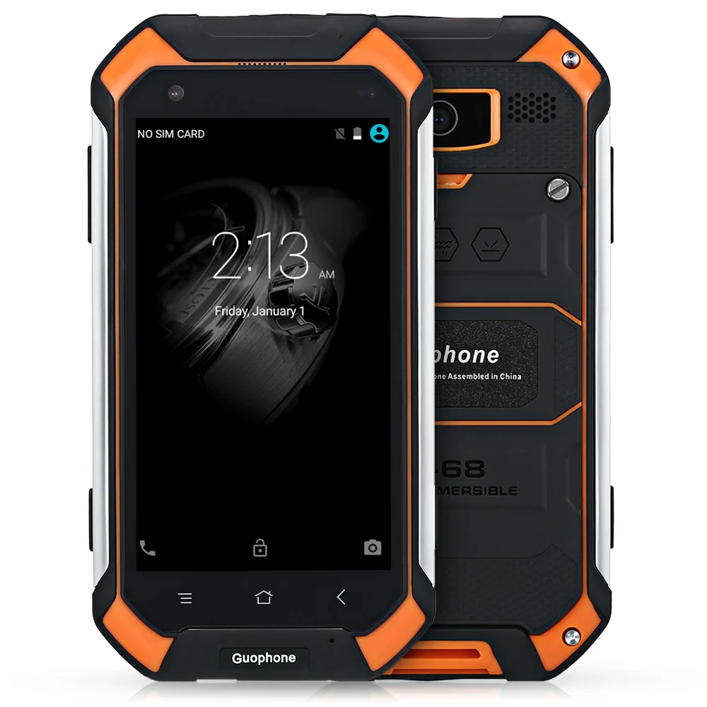 Guophone V19 IP68 Водонепроницаемый Android мобильный телефон 8MP MT6580 четырехъядерный 2GB+ 16GB 4,5 ''пылезащитный ударопрочный 3g смартфон 4500mAh