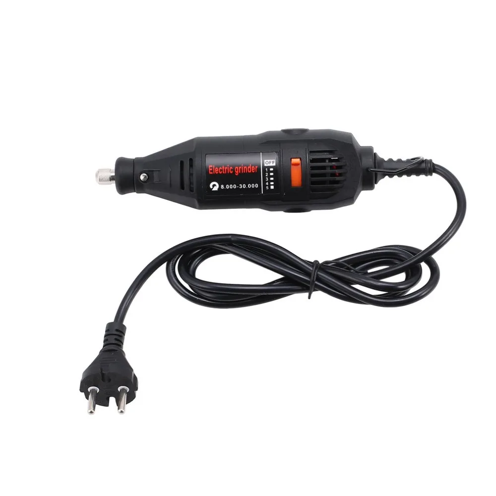 

Electric Drill Mini Grinder Variable Speed Drilling Engraving DIY Power Rotary Tool Kit Engraver Pen with HSS Cutting Discs