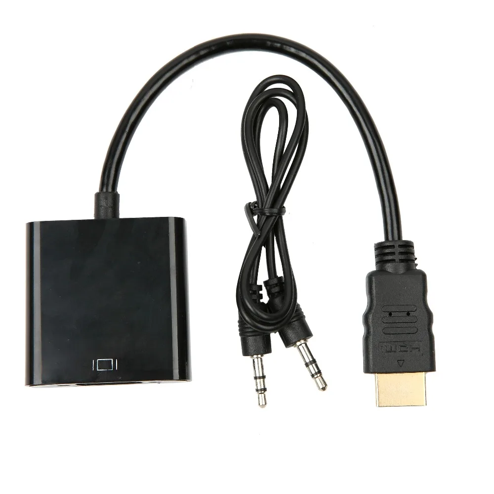 Адаптер kebiduHDMI папа VGA Мама с HDMI на видео и аудиоконвертеры кабели кабель HD 1080P для