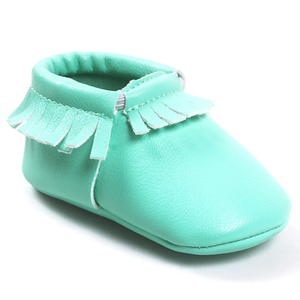 Обувь для малышей кисточкой Кружево-Up нубук устойчивые туфли мягкая подошва предварительно Ходунки для детей для маленьких Обувь для девочек 0-18 м feb10