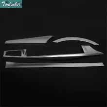 Tonlinker 4 PCS DIY Car Styling New ABS Chrome The Control Dashboard Bright Case Stickers For TOYOTA Corolla Altis 2014 parts