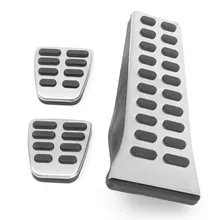 3PCs/Set RHD & LHD Car Accelerator Gas Fuel Brake Clutch Foot Pedal Cover For KIA Sportage QL 2016 2017