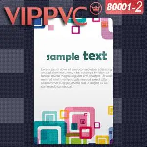 

a80001-2 plastic card printing Template 85.5X54X0.38mm plastic fashion cards glossy faces