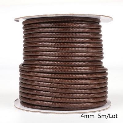 Meters Hot 2.5/3/3.5/4/5mm Waxed Leather Cord Thread Wax Beading Wire Cord Strap Necklace Bracelet DIY Jewelry Findings