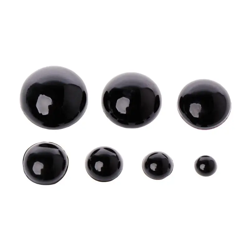 

100pcs 6-18mm Black Plastic Safety Eyes For Bear Doll Animal Puppet Crafts Children Kids DIY Toys