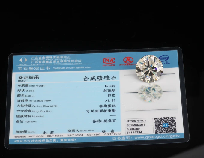 6 шт 2,2 мм Хорошее качество камни для ювелирных изделий счастливые драгоценные камни муасаниты