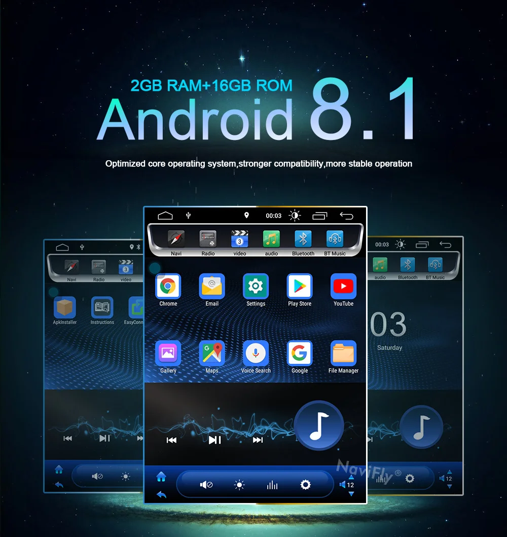 Flash Deal NaviFly Tesla style IPS Screen Auroradio GPS navigation Android 8.1 Car multimedia player for Ford FOCUS 2012-2017 12