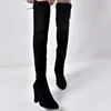 Women Boots Black Over the Knee Boots 4