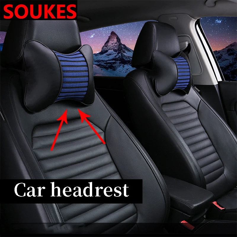 Кожаная подушка для защиты автомобильных сидений 2 шт. Hyundai Solaris Tucson 2016 I30 IX35 I20 Accent