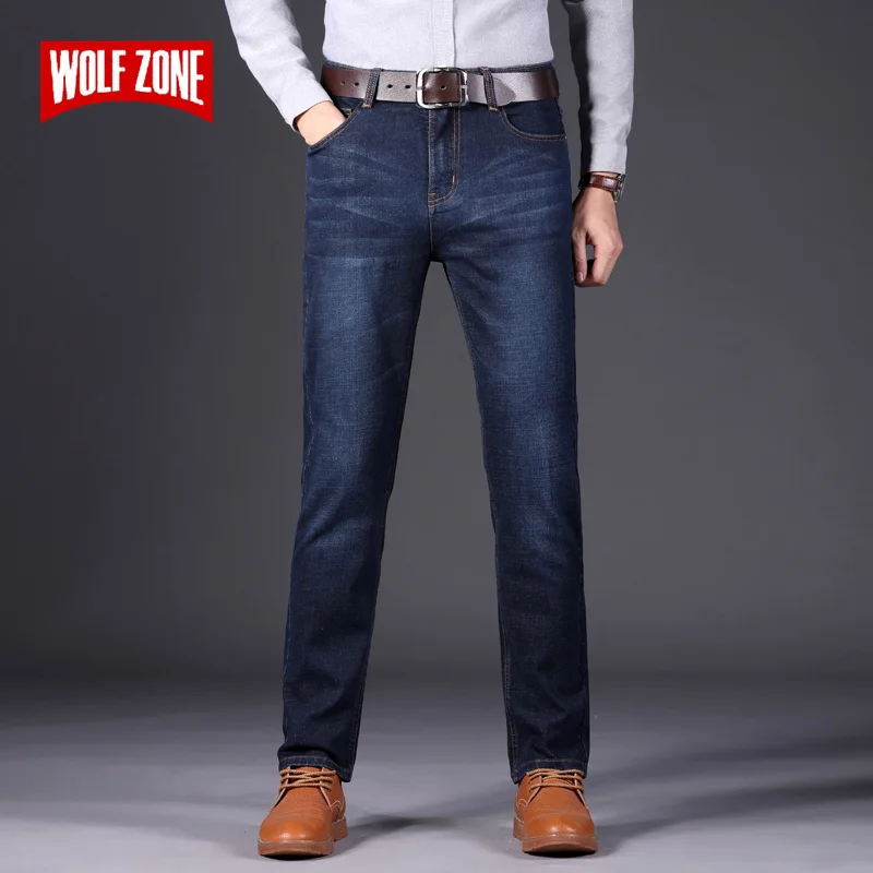 

Autumn Winter Fashion Men Jeans New Famous Brand Stretch Mens Jeans Pants Business Casual Skinny Denim Trousers Men's Size 28-40