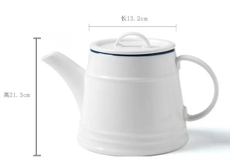 Простой керамический чайник в европейском стиле, английский вечерний чайный набор, чайник для сока, кофе, холодной воды, бутылка lo104447