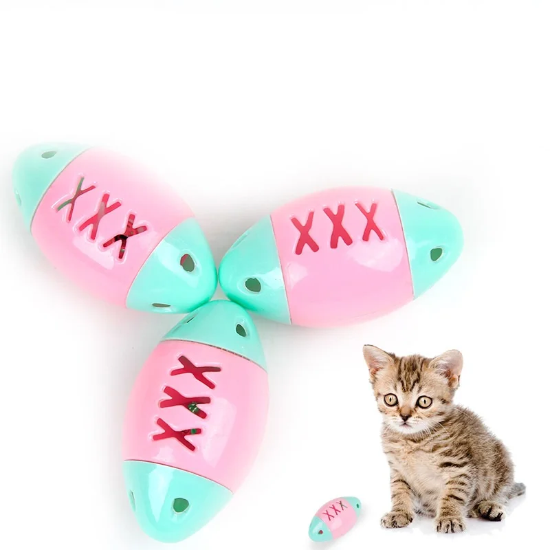 pet Plastic cat/dog Squeakers toy football size 7.5 * 4cm Amoy pet supplies,Squeakers Rattle