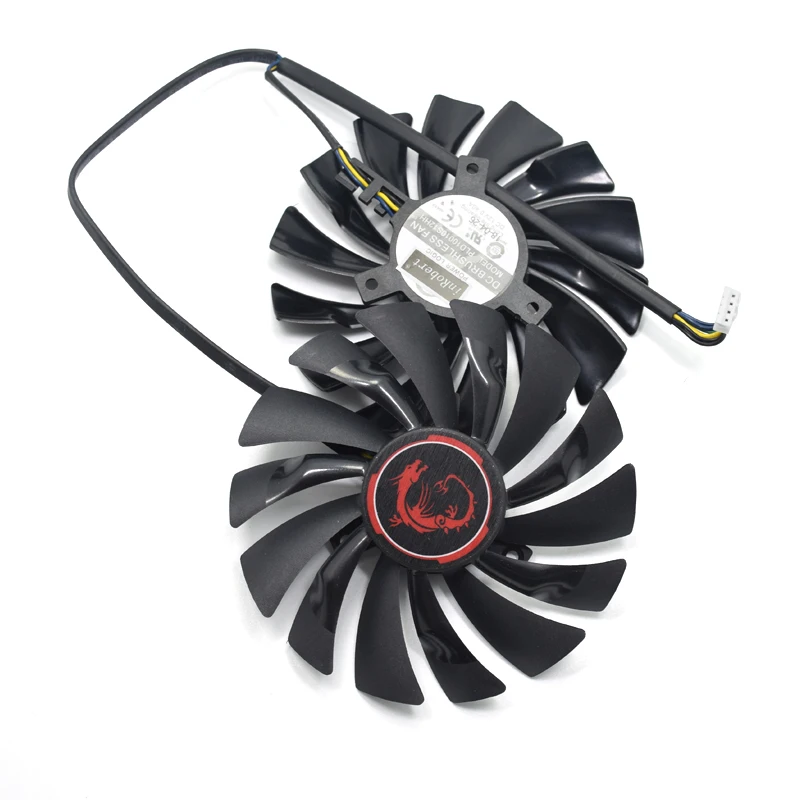 2 шт./лот 95 мм 4PIN DC12V PLD10010S12HH кулер вентилятор Замена для MSI GTX760 frozr Твин 2 Гб GPU R9 270 R280 игровой MSI 1080 Ti