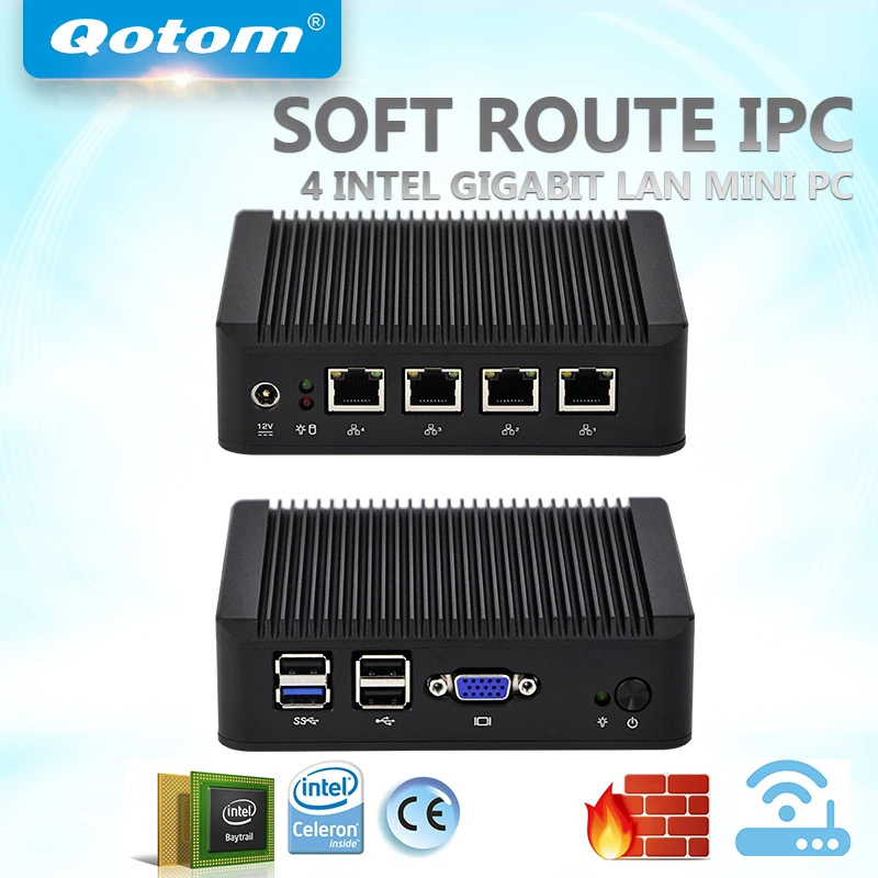 QOTOM Mini PC Q190G4 with 4 LAN port, using pfsense as router/ firewall