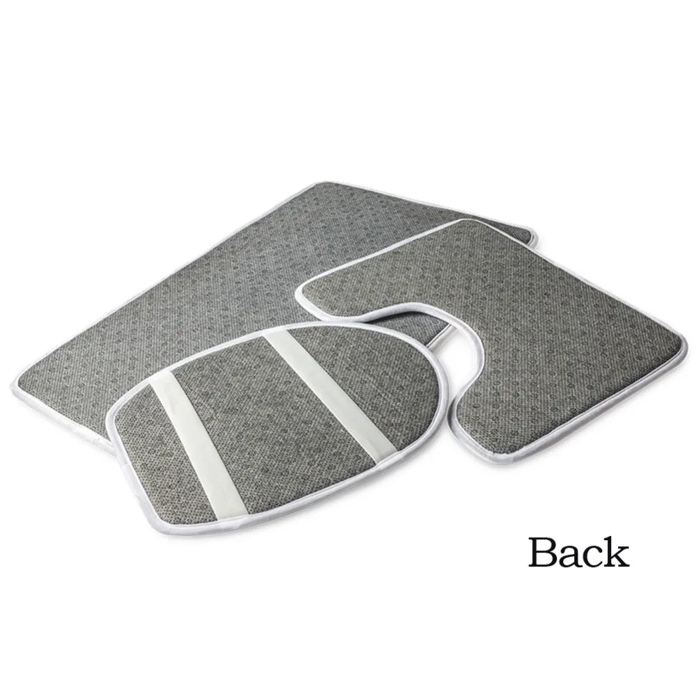 Kaufen HUGSIDEA 3D Niedlichen Tier Cat Owl Gedruckten Toilettensitzabdeckung Runde matte 3 Stück Set Warmer Weicher Bad Teppich Bad Zubehör set