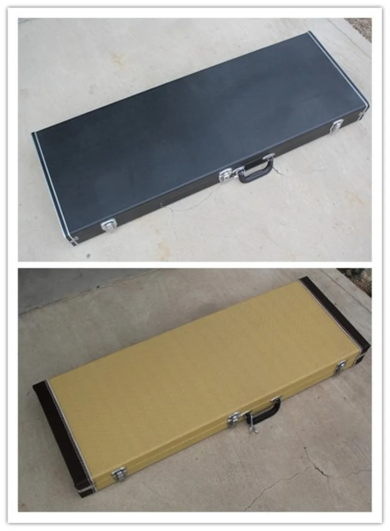 

Factory Wholesale Unusual Shape Bass Guitar Rectangle Hardcase,Color and Logo Can be Customized
