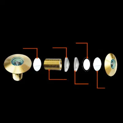 Дверной глазок с широким углом обзора 200 градусов, Безопасный Скрытый дверной Регулируемый стеклянный объектив для мебельных инструментов