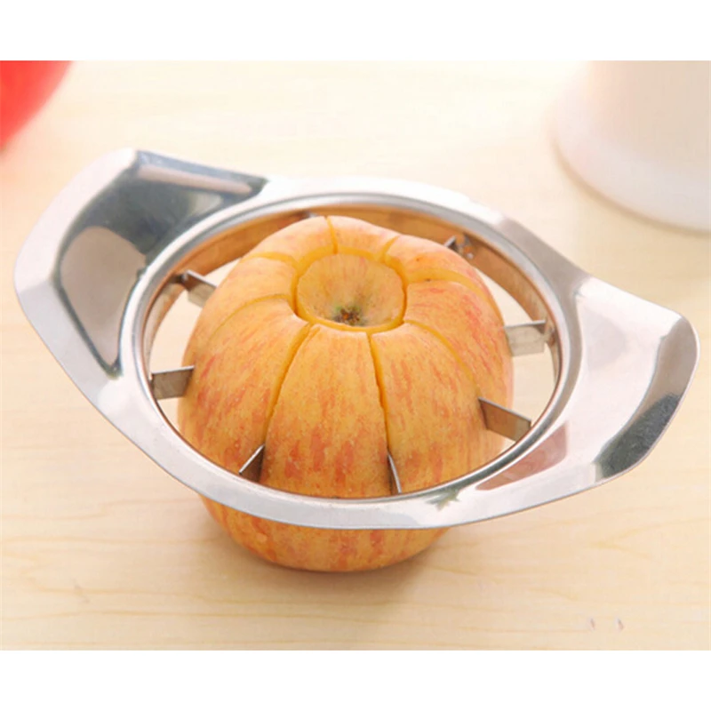 Устройство для резки яблок кухонные принадлежности для резки нержавеющая яблоко Простой Резак-слайсер резак стальные овощные инструменты для фруктов кухонные аксессуары