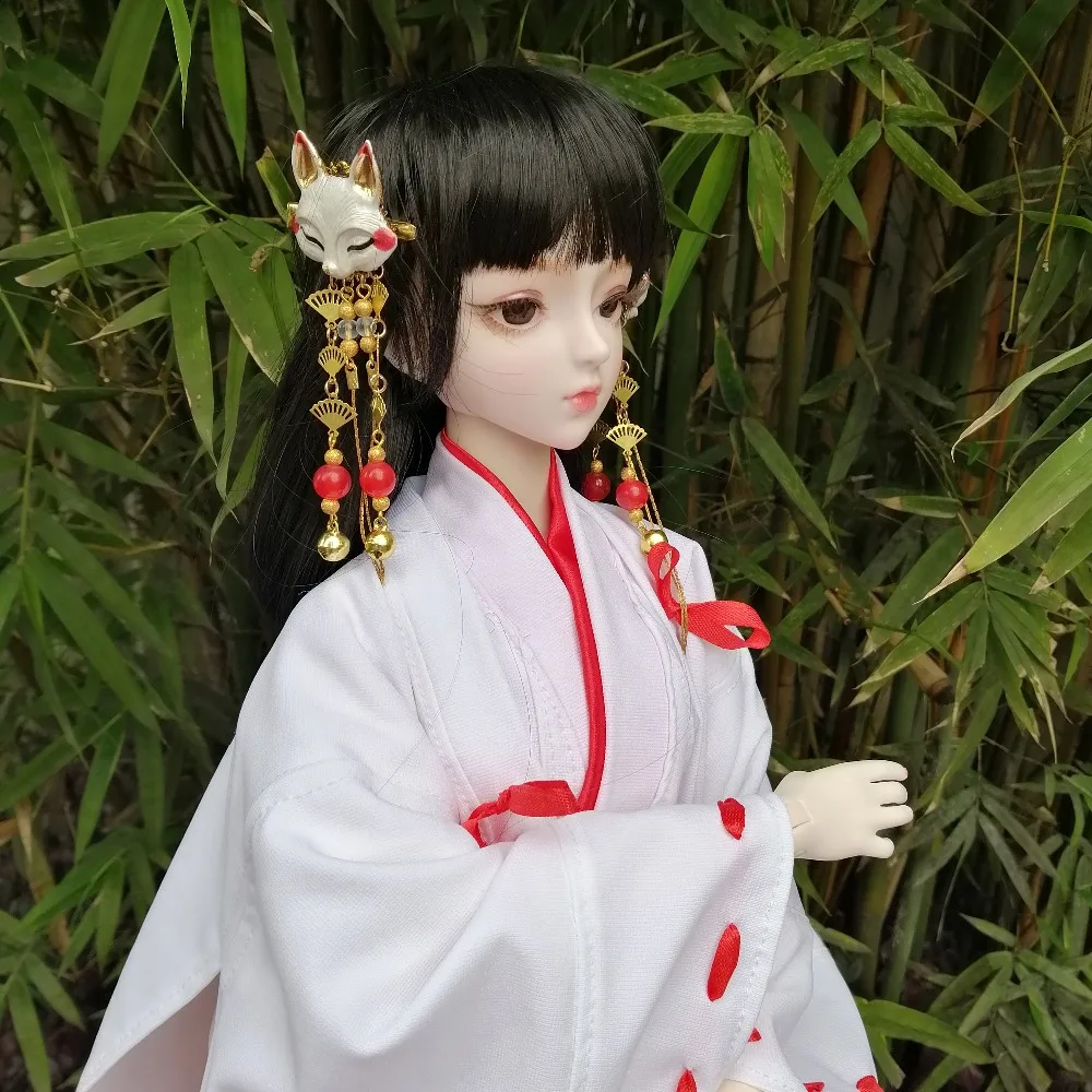 EVA BJD японские ведьмы девушка 1/3 BJD кукла 62 см кимоно шарнирные куклы+ полный аксессуар ji gong кукла женщина лиса волшебник украшение