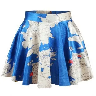 Новые европейские семь видов стиля Юбка хорошего качества Модные женские юбки женские повседневные 3D печать saia de ponta