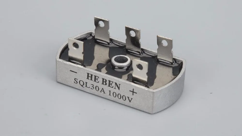 HE BEN brand copper Pin 32*60mm SQL30A 1000V 3P Three Phases Bridge Diode Rectifier for Generator 2PCS/Lot | Обустройство дома