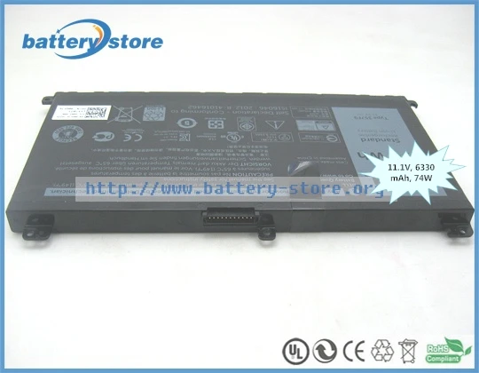 74Wh натуральная 357F9 00GFJ6 71JF4 батарея для Dell Ins 15 7559, DELL Ins 15 7566, DELL 7567