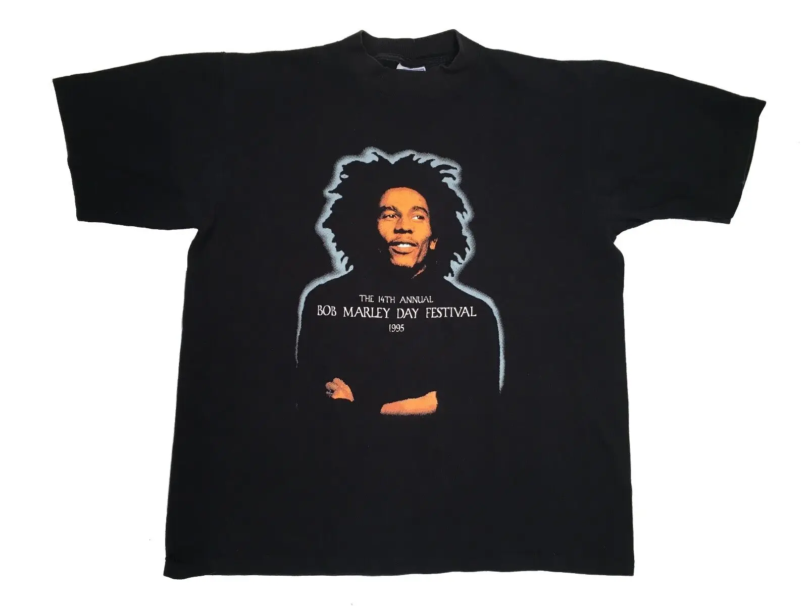 BOB MARLEY DAY CONCERT 1995 футболка винтажные корни регги Аутентичные 90s большой
