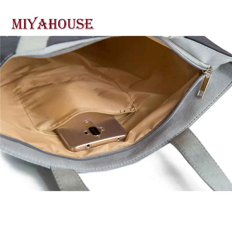 Сумка тоут Miyahouse женская с цветочным принтом саквояж на плечо Пляжная