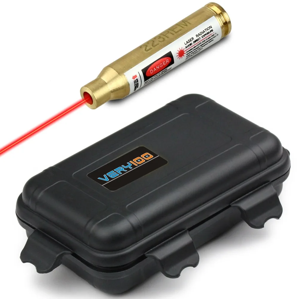 Buy 223 REM Brass Red Laser Cartridge Bore Sight