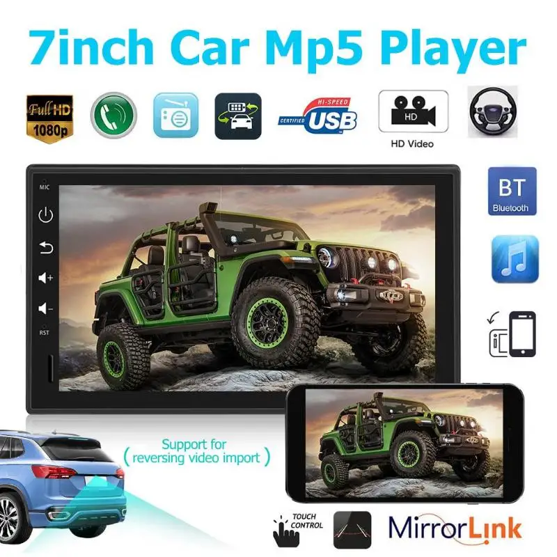Excellent 1Din 7 inch Android 8.1 Car Radio Capacitive Touch Screen HD with GPS Car Media Player 4+32G Bluetooth Vedio Music Player 1