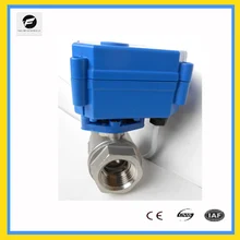 DC12V DC24V BSP/NPT 1/2 ''Электрический кран 2/3/5/7 провода Нержавеющая сталь DN15 моторизованный клапан BSP/NPT 1/2'' Кнопка ВКЛ/ВЫКЛ 5 сек