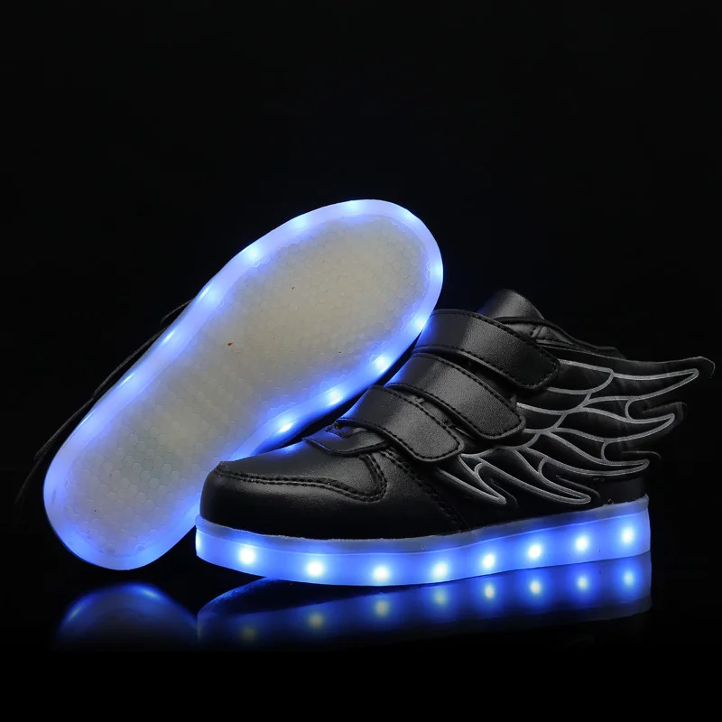 Boys Girls Led Sneakers with Luminous Sole Lighted Shoes With Remote Controller Glowing Sneakers Kid Luminous Sneakers