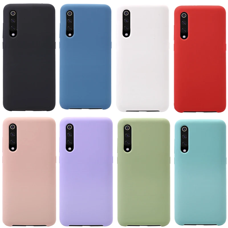 Жидкий силиконовый чехол для Xiaomi Mi 6 8 9 Redmi 4X5 5A 6A S2 Redmi Note 4X4 Global Version, мягкий чехол для телефона из ТПУ ярких цветов