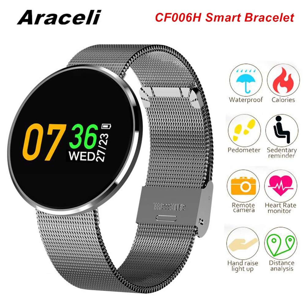

CF006H Smart Bracelet LCD Color Screen Sports Pedometer Fitness Tracker SmartBracelet Heart Rate Monitor CF006H Smart Bracelet