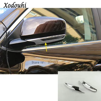 

For Renault Kadjar 2016 2017 2018 2019 Car Cover Body ABS Chrome Back Rear View Rearview Side Mirror Stick Trim Frame Lamp Hood