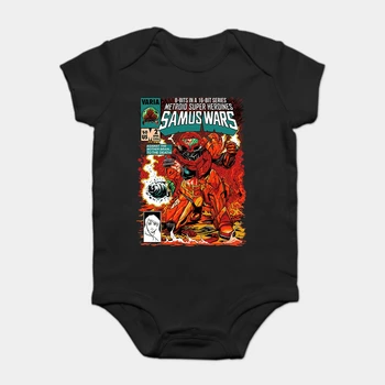 

Baby Onesie Baby Bodysuits kid t shirt Printed Cotton Short-Sleeve Samus Wars