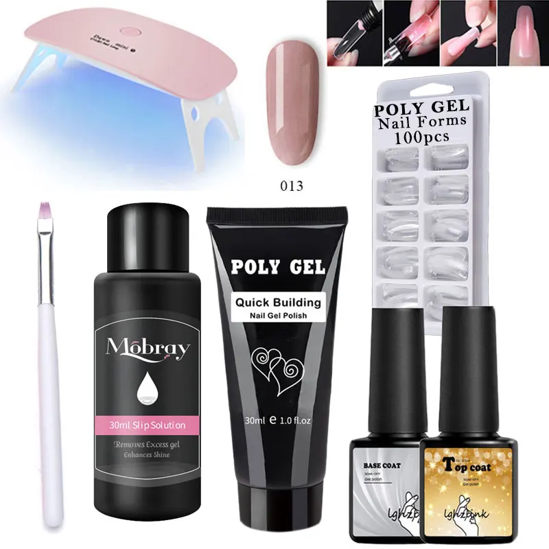 

Drop Shipping poly gel varnish Nail polish Set Polygel Quick Builder gel Extension enhancement Camouflage LED UV lacquer gel lak