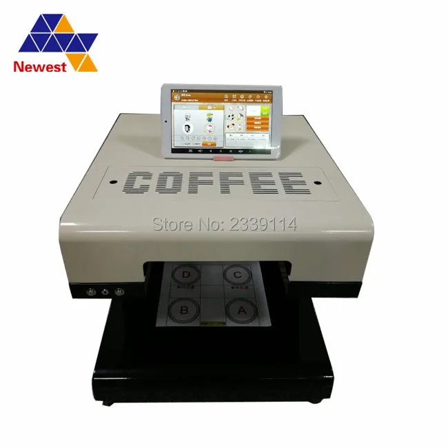 

Low noise with Tablet 4 cups Selfie Coffee Printer,cake printer with edible ink