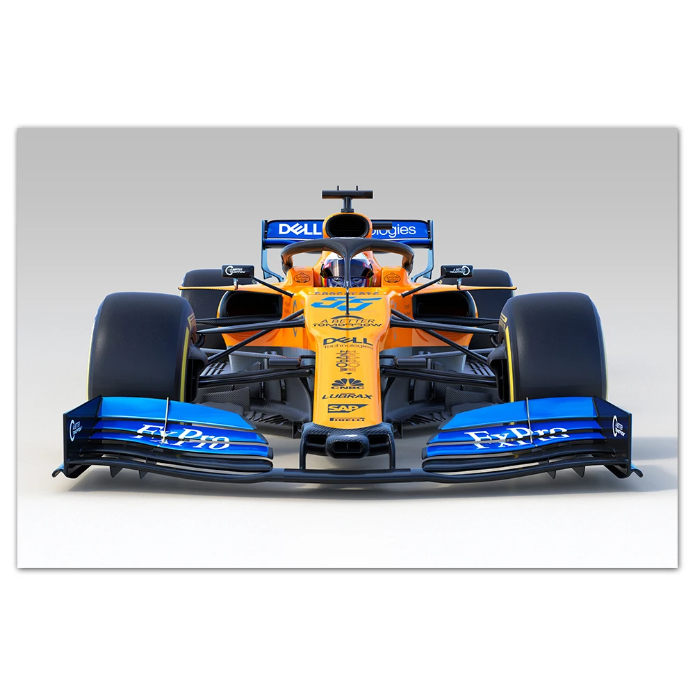 Mclaren MCL34 F1 постеры для гоночного автомобиля настенные художественные картины на
