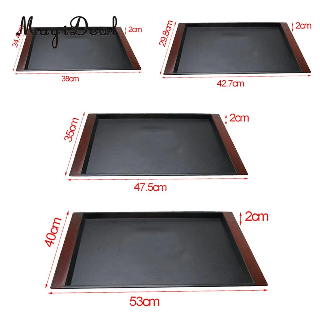Rectangle Food Breakfast Tray Cup Tea Snack Serving Tray Sushi Platter Plastic Grain Plate Hotel Kitchen Storage Tableware