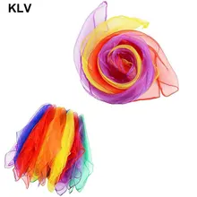 12 шт./компл. Танцы и жонглирование Полотенца s конфеты Цветной тренажерный зал Полотенца танцевальная практичный марли шарф шифон 6 видов цветов