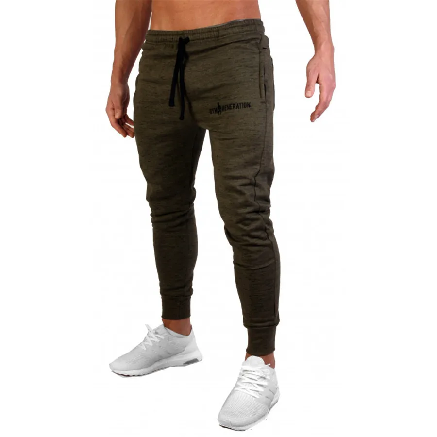 Весна Осень Новые мужские брюки модные мужские брюки повседневные облегающие мужские s джоггеры спортивные брюки мужская одежда - Цвет: Army green