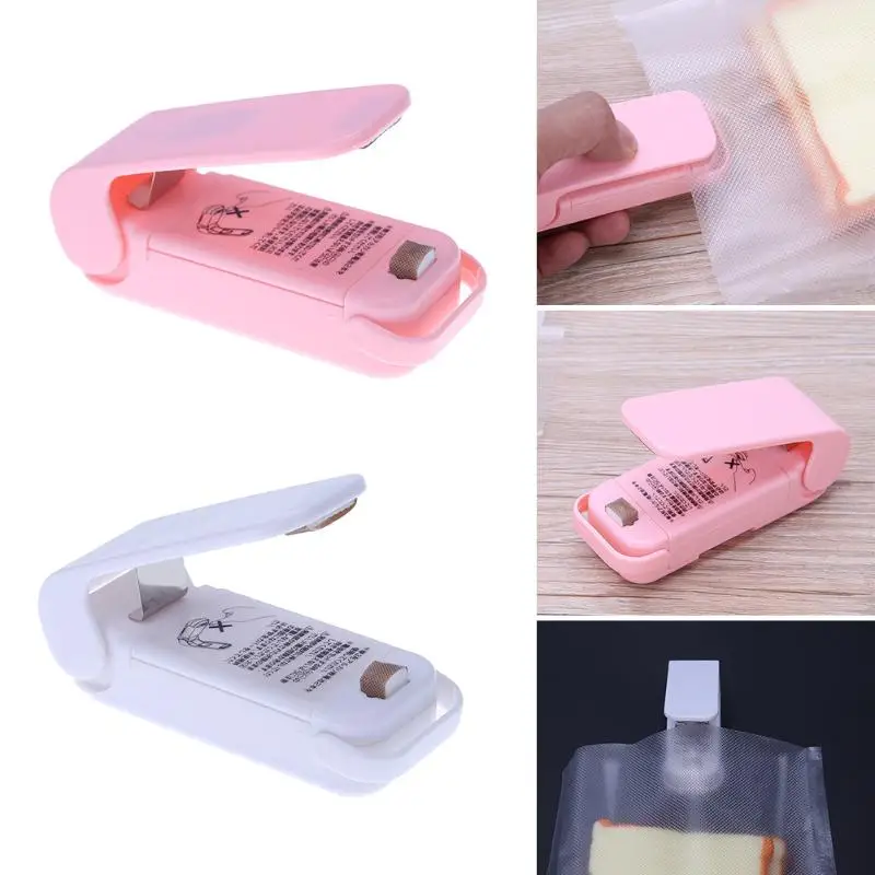 

Mini Portable Handy Bag Clips Handheld Heat Sealer Sealing Seal Packing Machine Household Plastic Bag Work with Battery