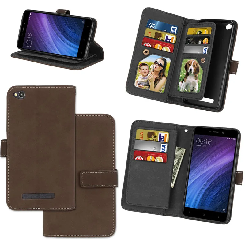 For Coque Xiaomi Redmi 6A 6 Case Cover Luxury Matte Leather Wallet Stand Flip Phone Cases on For Xiaomi Redmi 6A 6 A Case Capa18