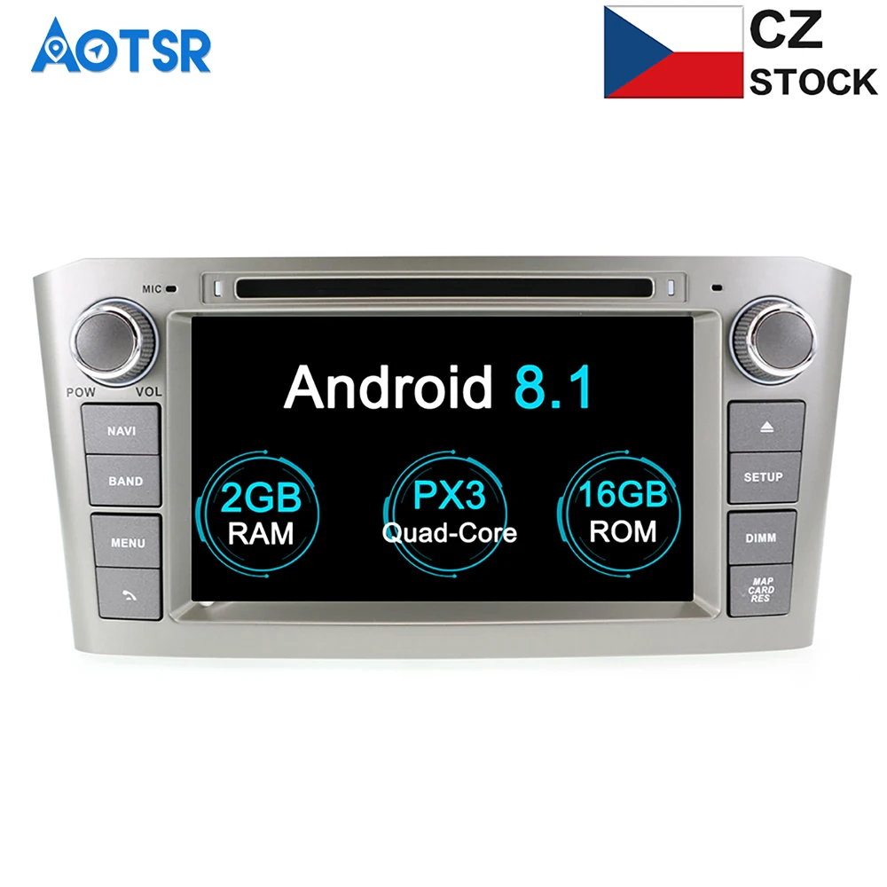 Aotsr Android 9 0 автомобильный DVD плеер GPS навигация для Toyota Avensis 2002 2008 радио мультимедиа