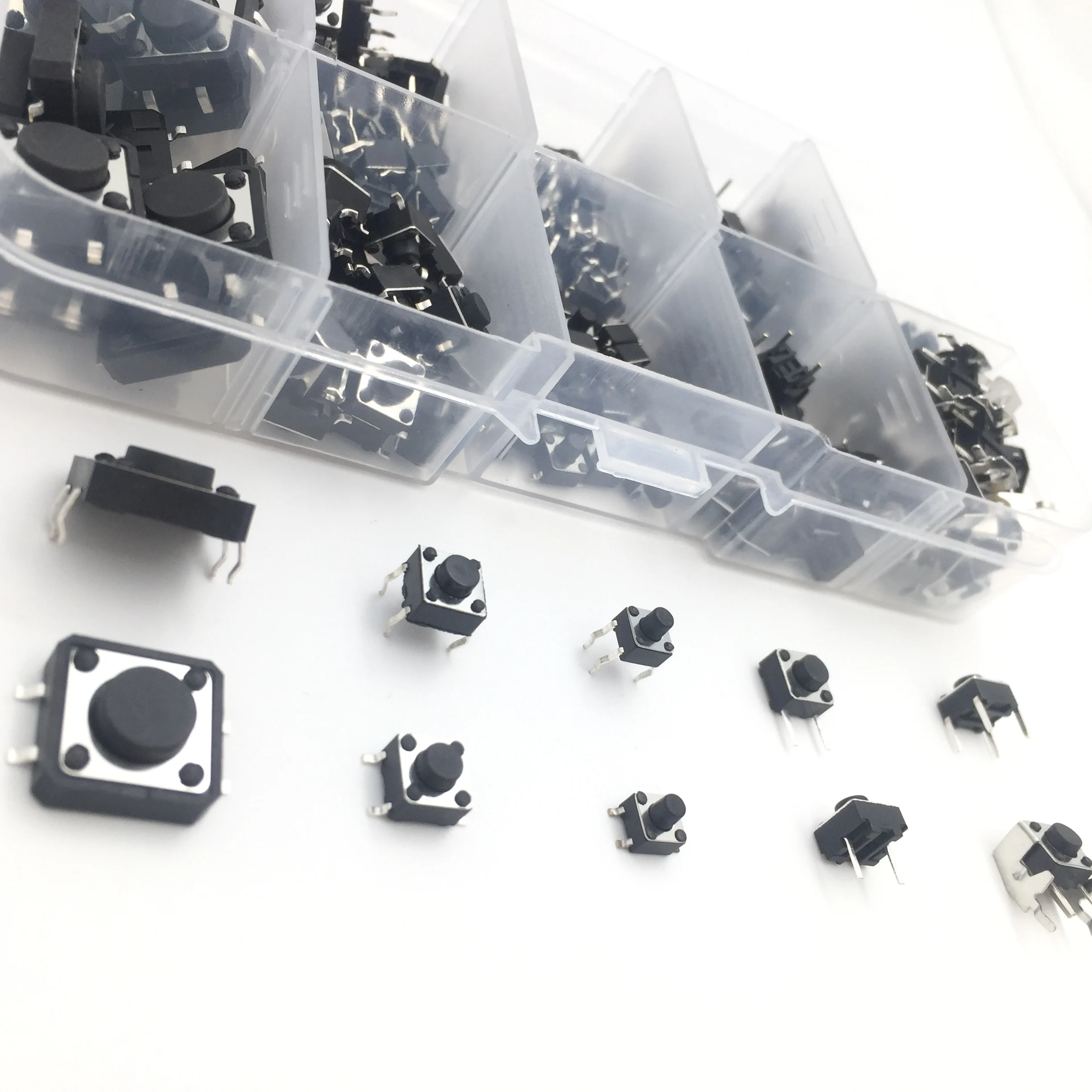 180 шт. тактильные кнопочные микропереключатели DIP SMD прямые самосбросы 12x12x5 6x6x5 4,5x4,5x5 12*12*5 6*6*5 для arduino