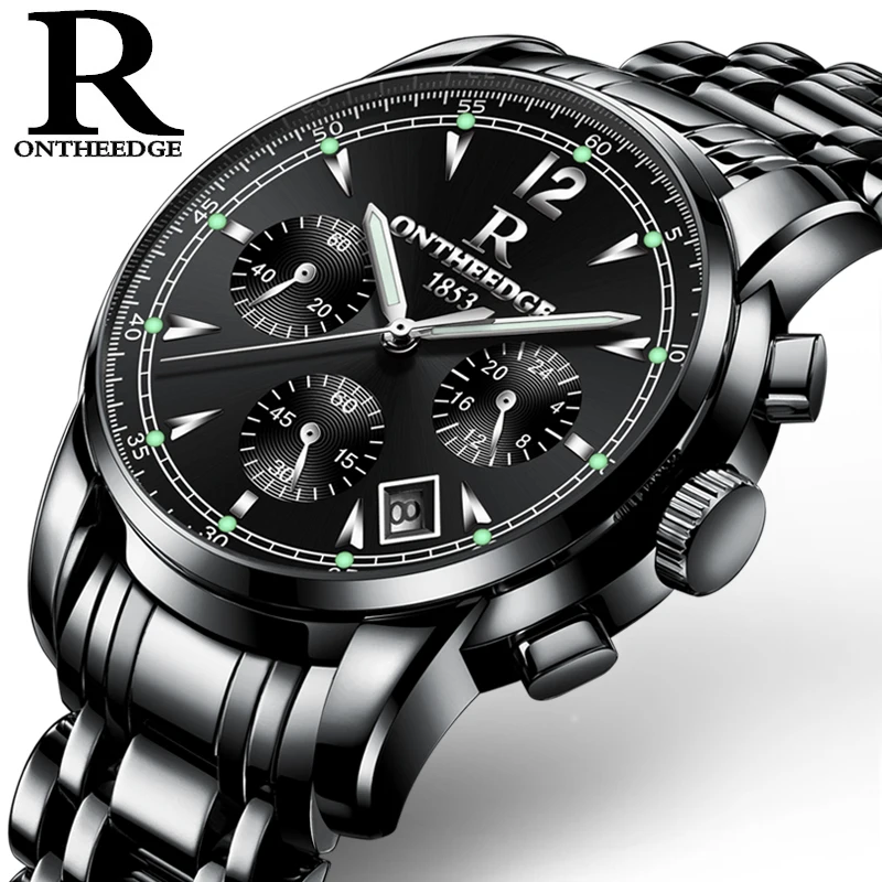 

ONTHEEDGE Relojes Mens Watches Brand Luxury Men Military Sport Luminous Wristwatch Male Quartz Watch Clock relogio