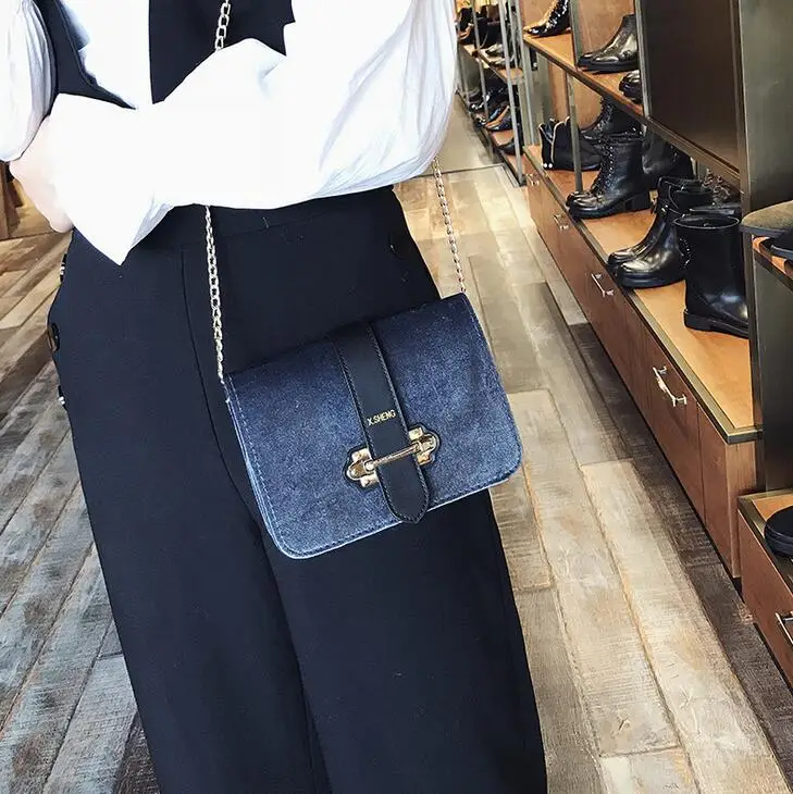 Модная новая женская сумка высокого качества бархатные женские сумки ретро дикая цепь маленькая квадратная сумка элегантная сумка для телефона сумки на плечо