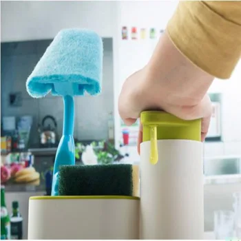 

Multifunctional Washing Sponge Storage Sink Detergent Soap Dispenser Storage Rack Hand Sanitizer for Bottle Kitchen use8
