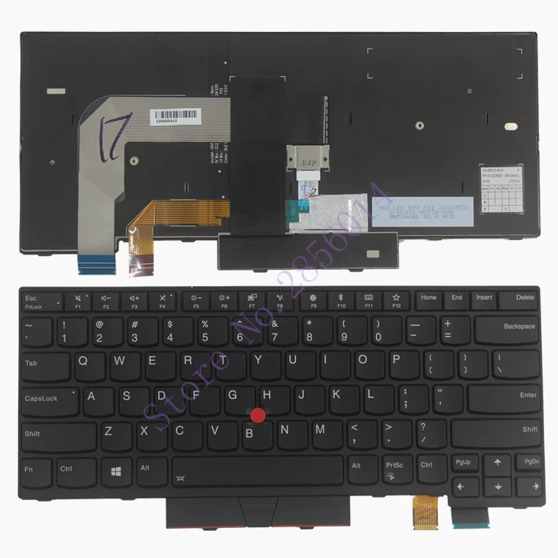 

New US for Lenovo IBM ThinkPad T470 US Backlit laptop keyboard black